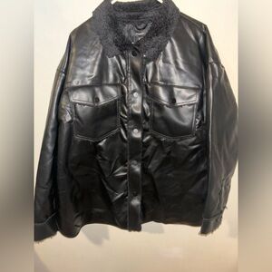 1X Forever21 Plus Faux Leather Jacket